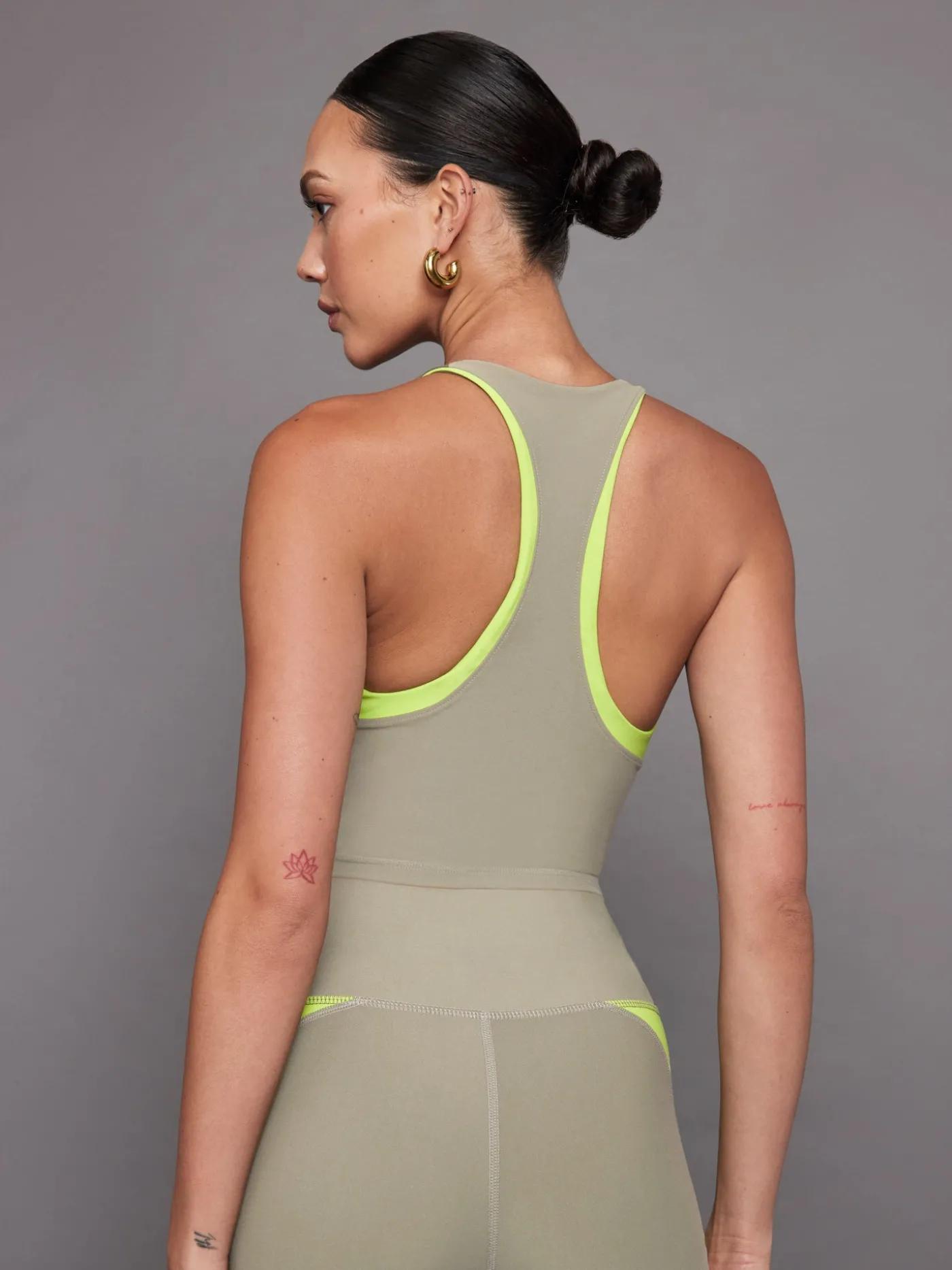 Colorblock High Neck Tank