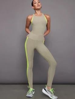 Colorblock High Neck Tank