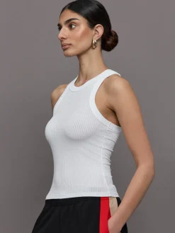 High Neck Ribbed Jersey Tank Multipack