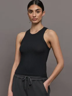 High Neck Ribbed Jersey Tank Multipack