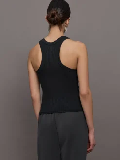 High Neck Ribbed Jersey Tank Multipack