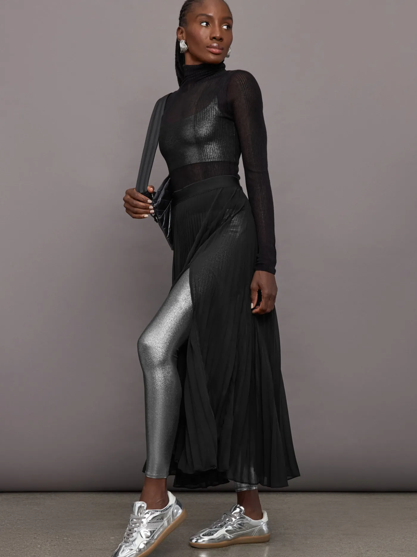 Liquid Metallic Scoop Bra