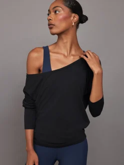 Long Sleeve Off Shoulder Tee