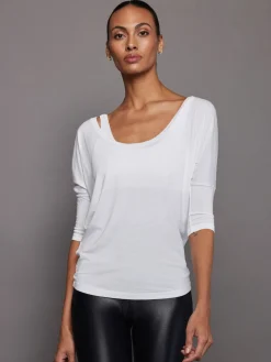 Long Sleeve Off Shoulder Tee