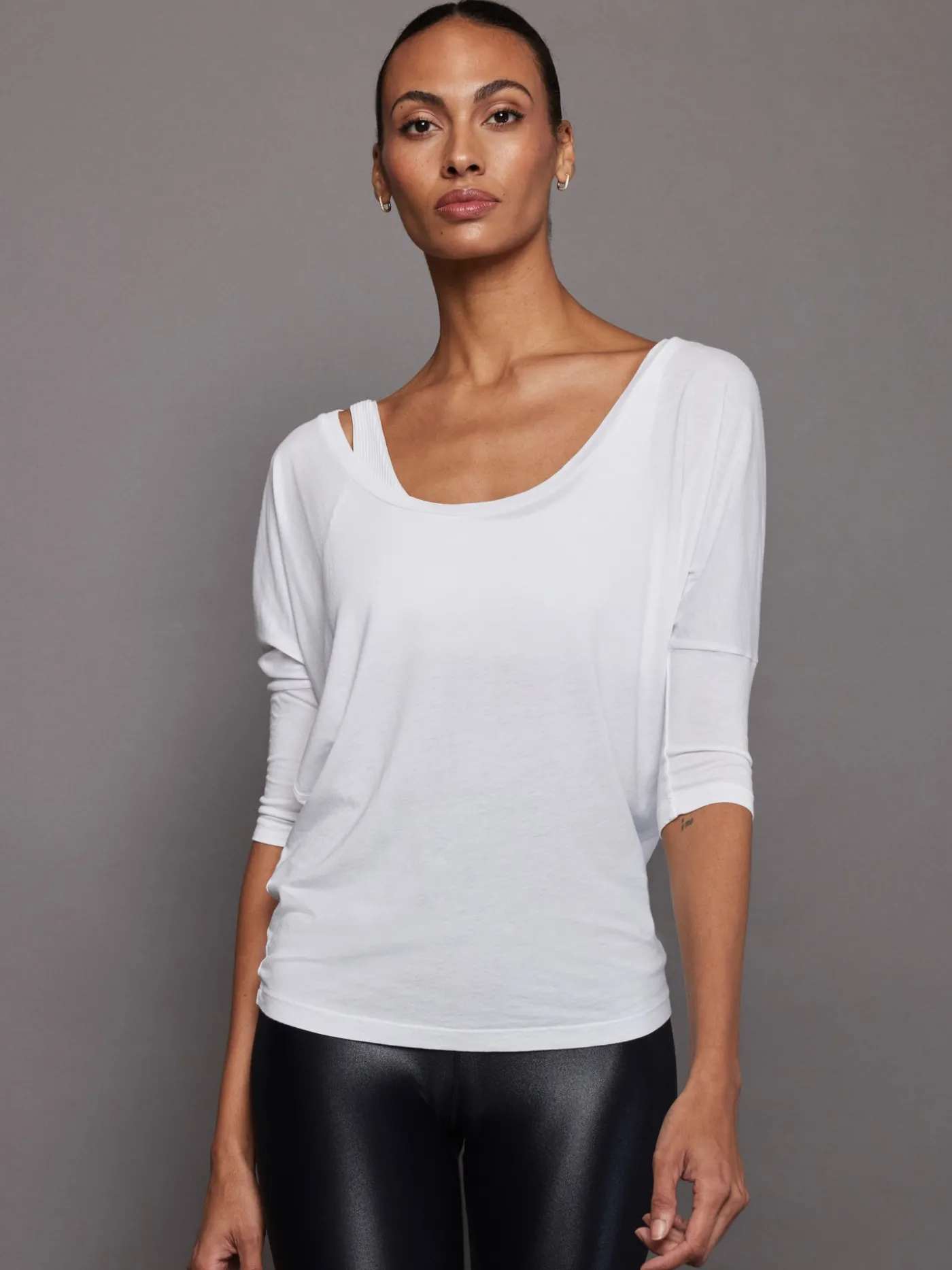 Long Sleeve Off Shoulder Tee