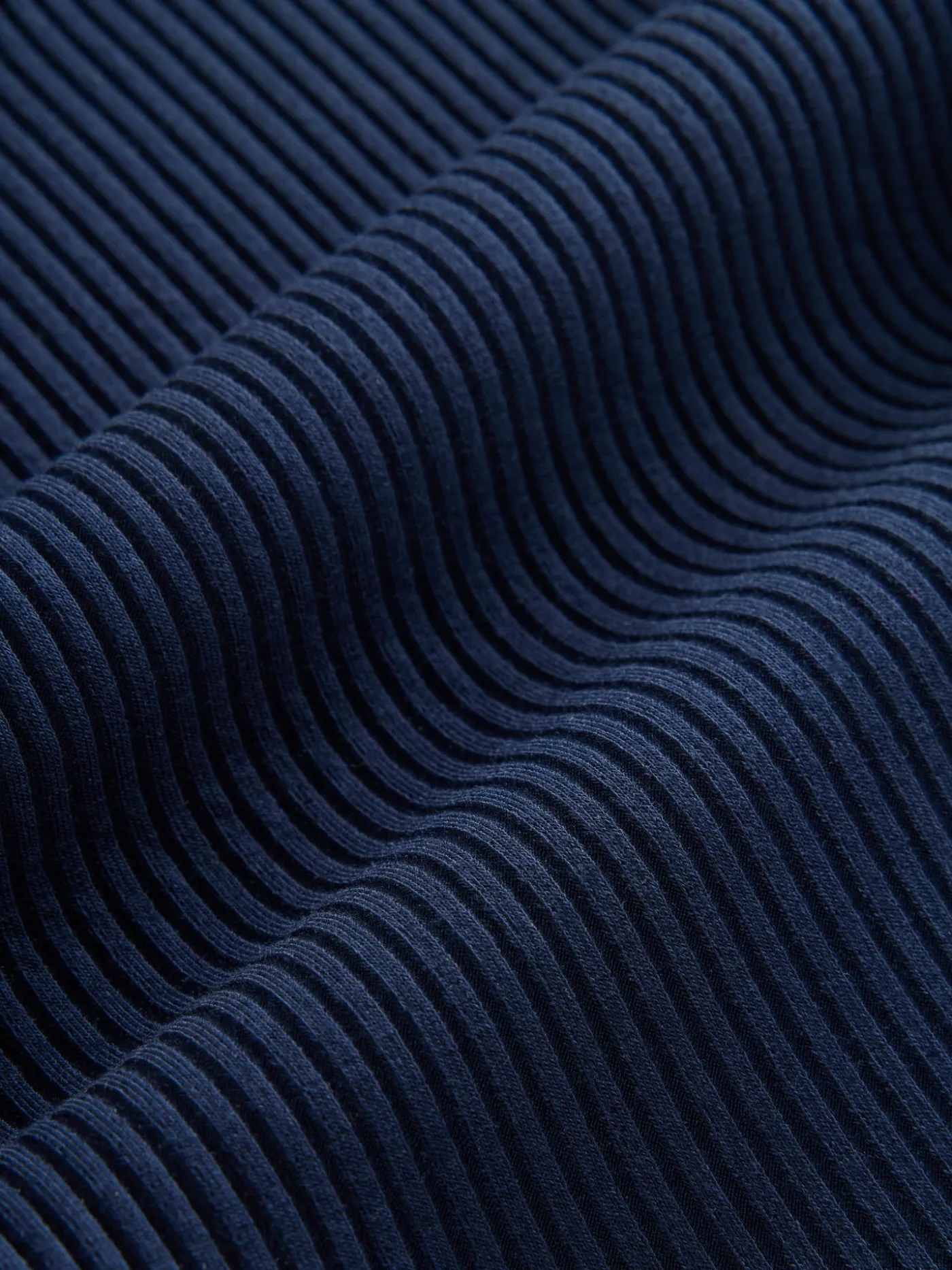 Long Sleeve Ruched Top in Ribbed Jersey