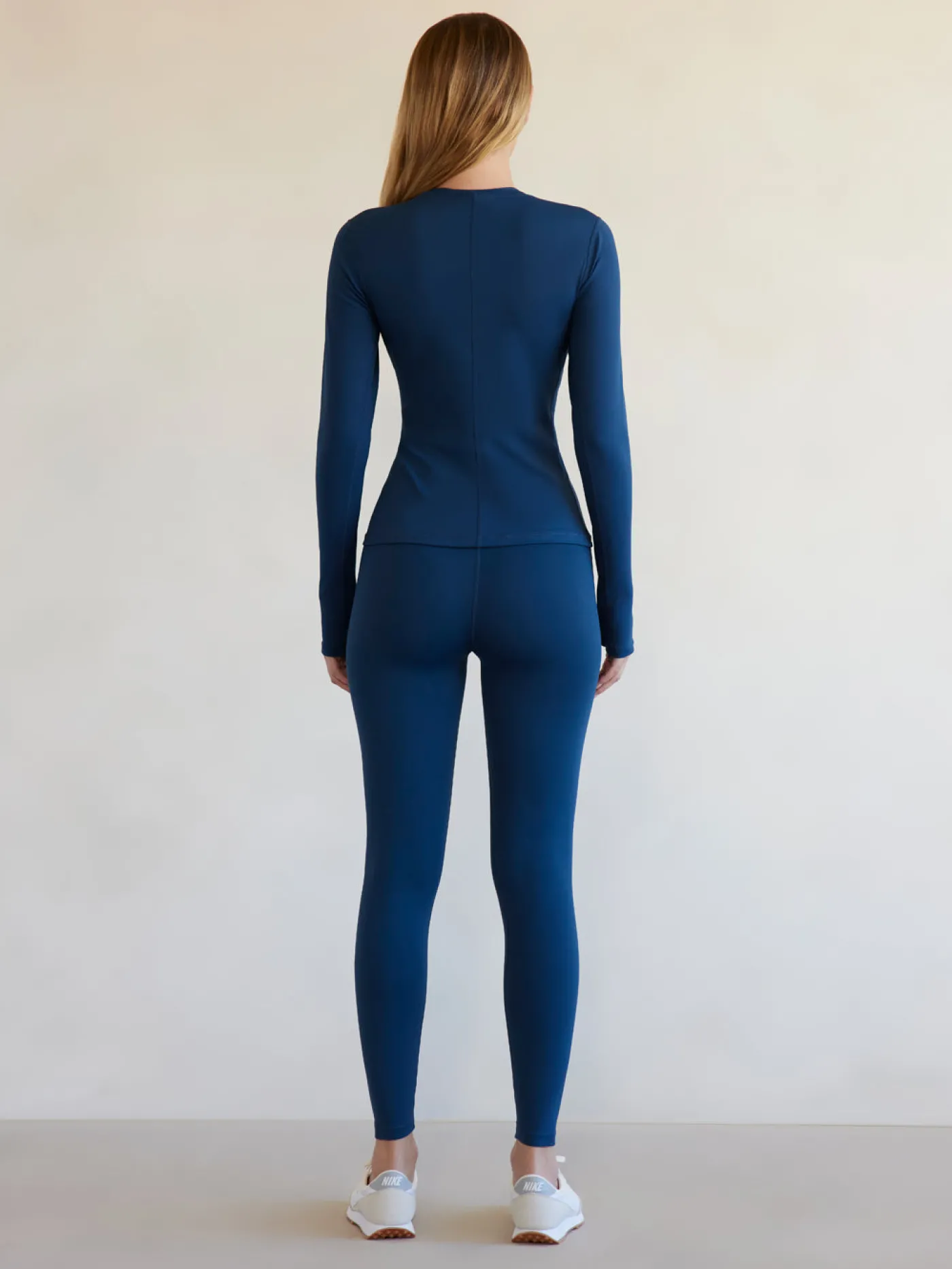 Long Sleeve Top In Diamond Compression