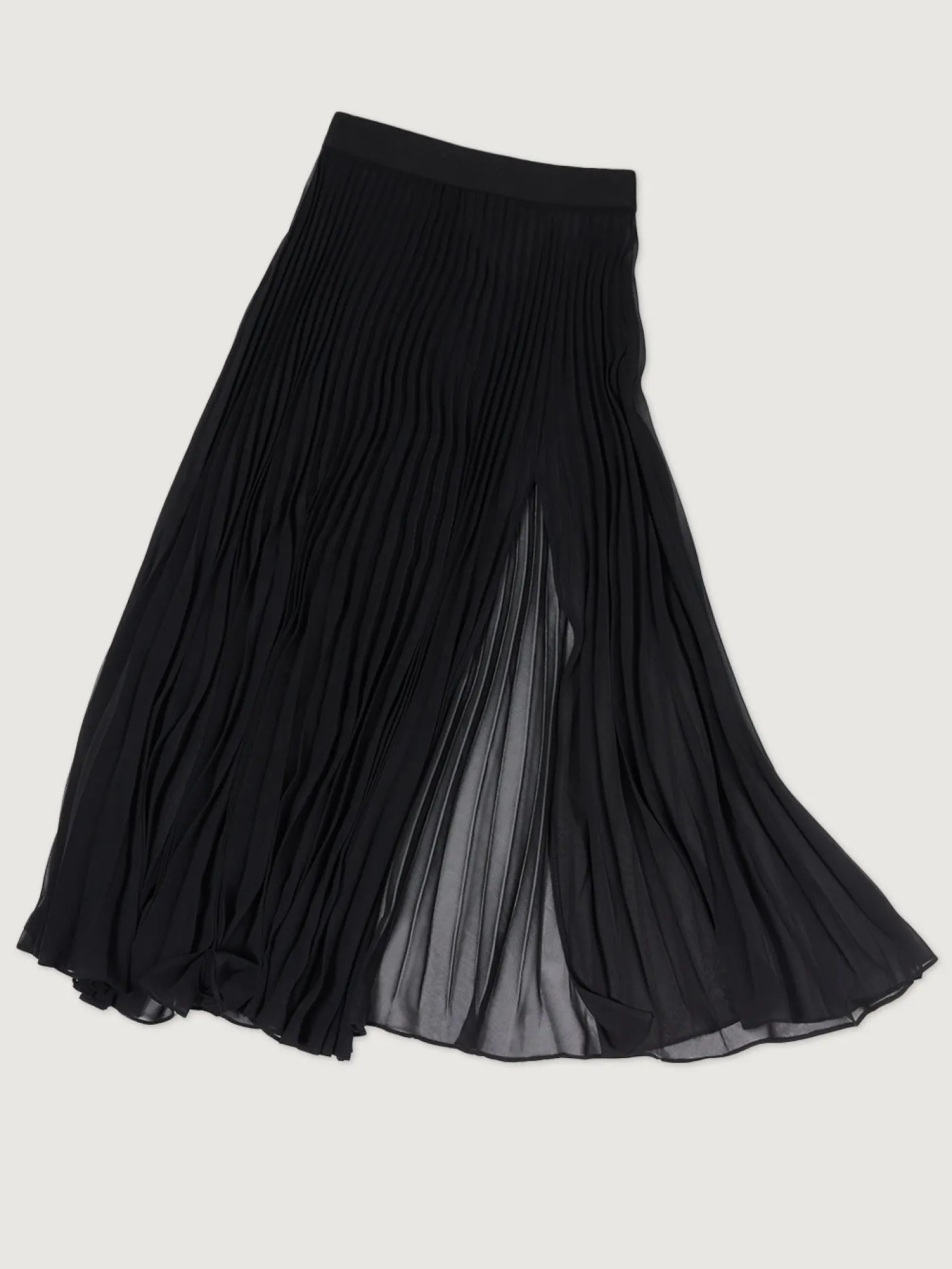 Mesh Pleated Skirt