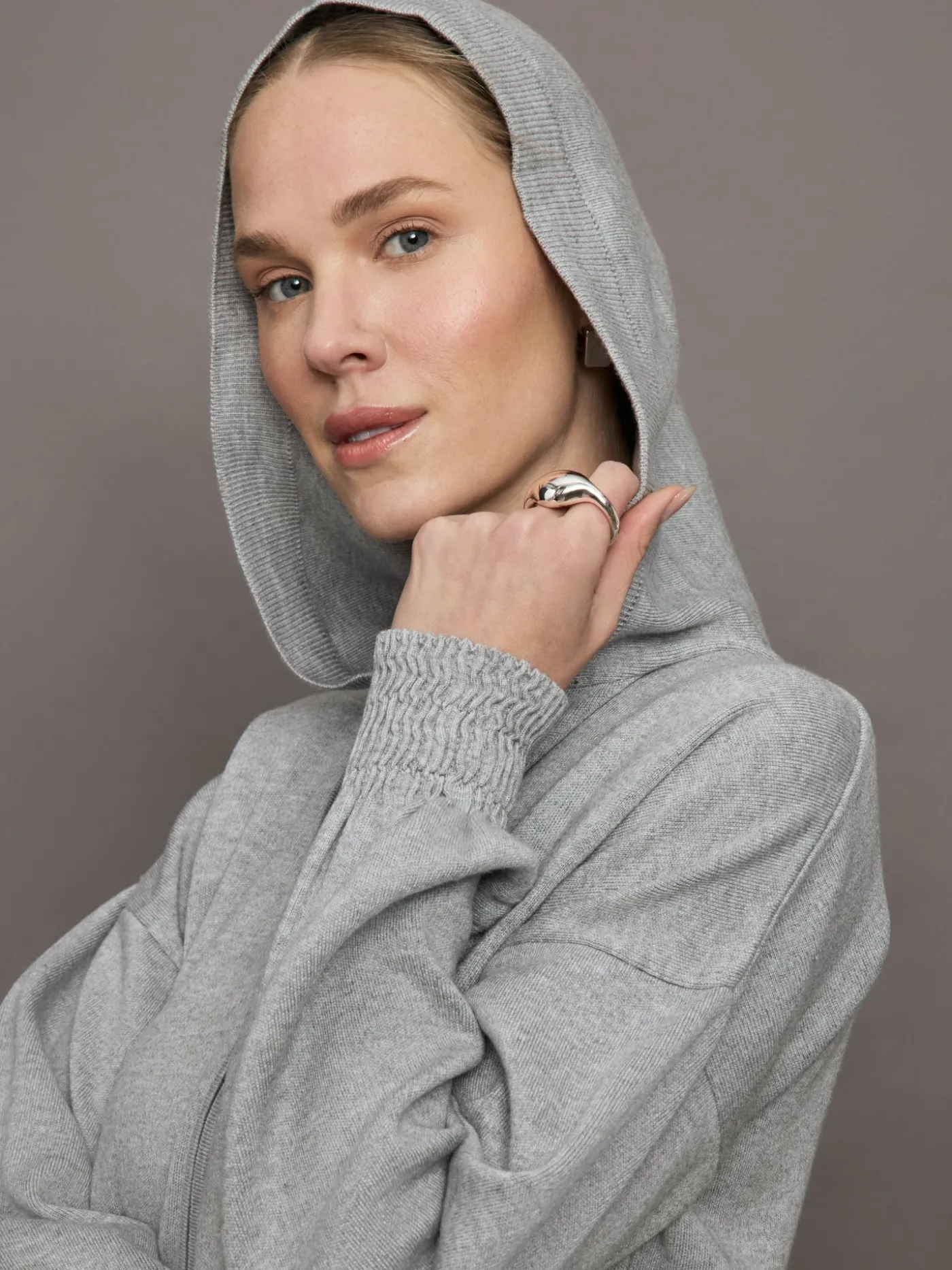 Nomia Ruched Zip Hoodie