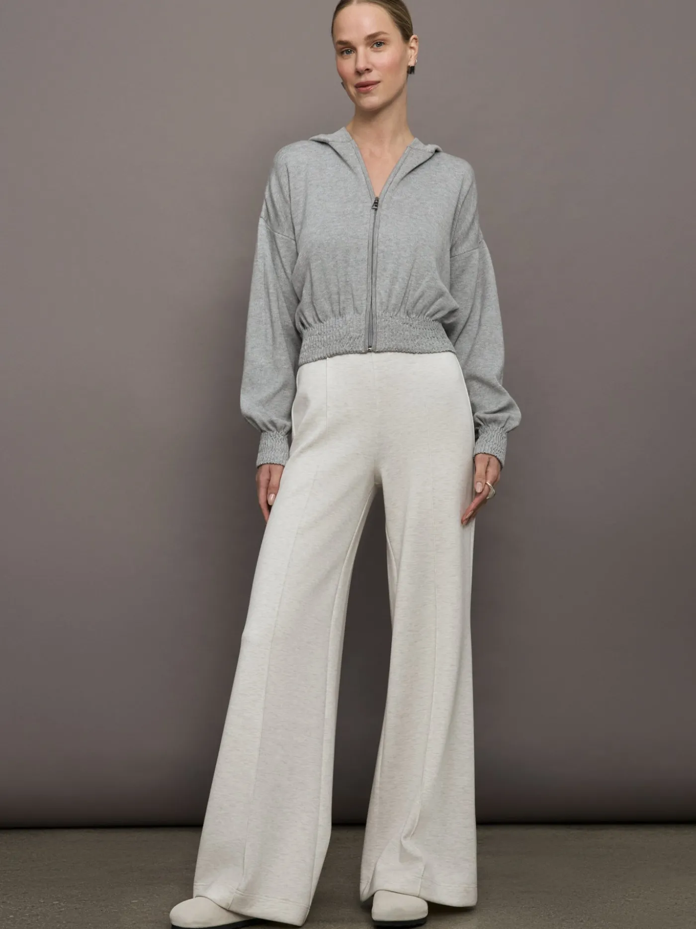 Nomia Ruched Zip Hoodie