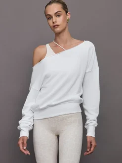 Off Shoulder Sweatshirt in French Terry