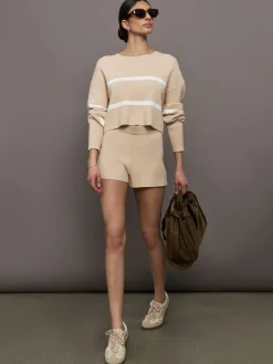 Olly Cropped Striped Sweater