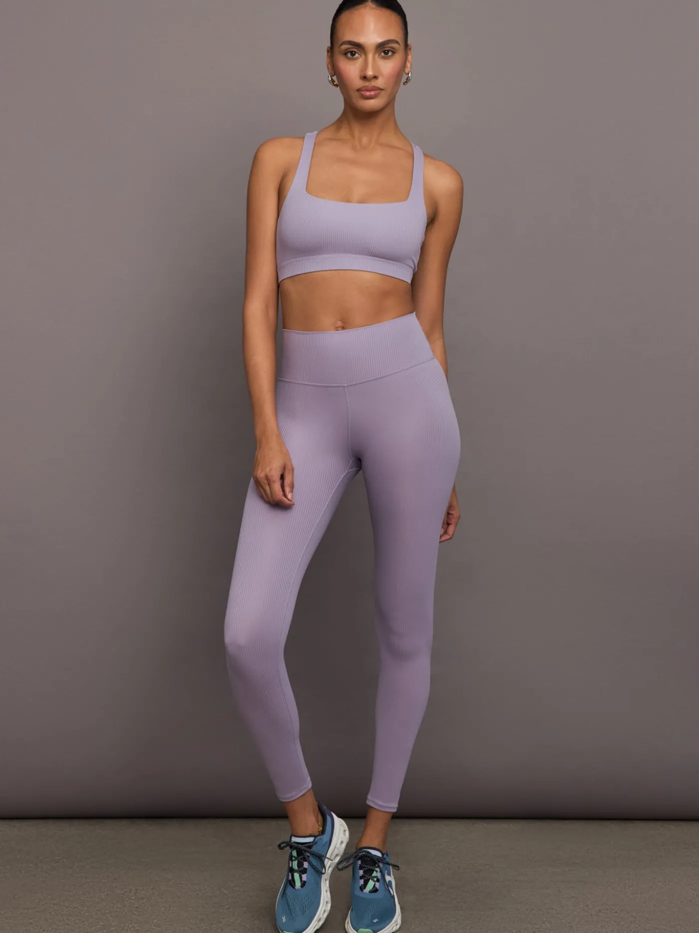 Racerback Bra in Ribbed Melt