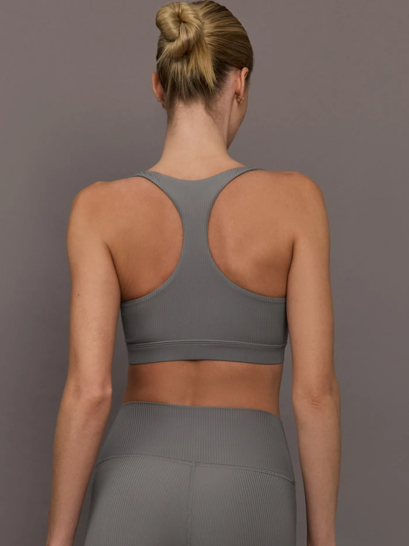 Racerback Bra in Ribbed Melt