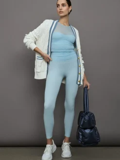 Ruched Mesh Legging in Melt