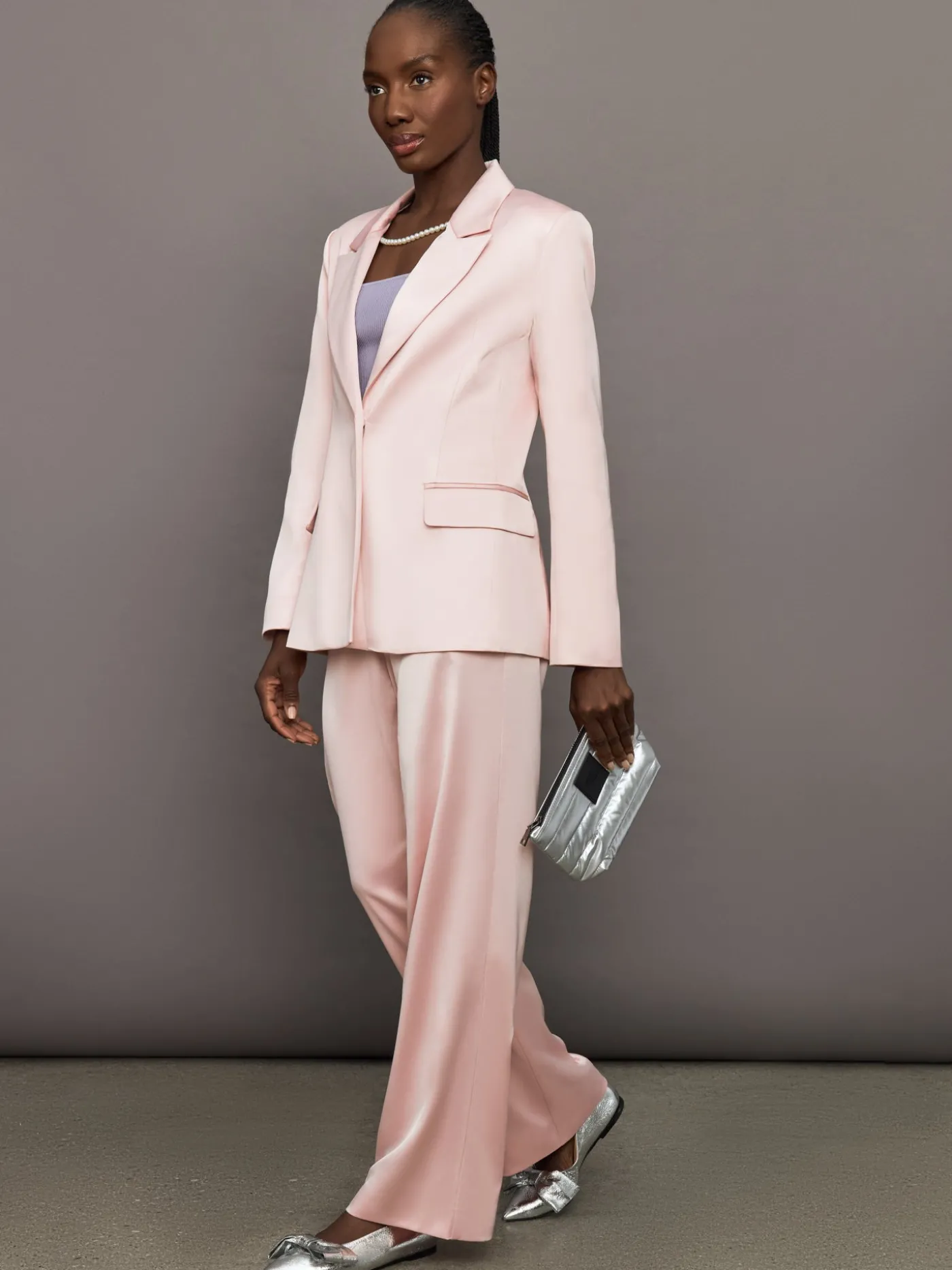Satin Straight Leg Pant