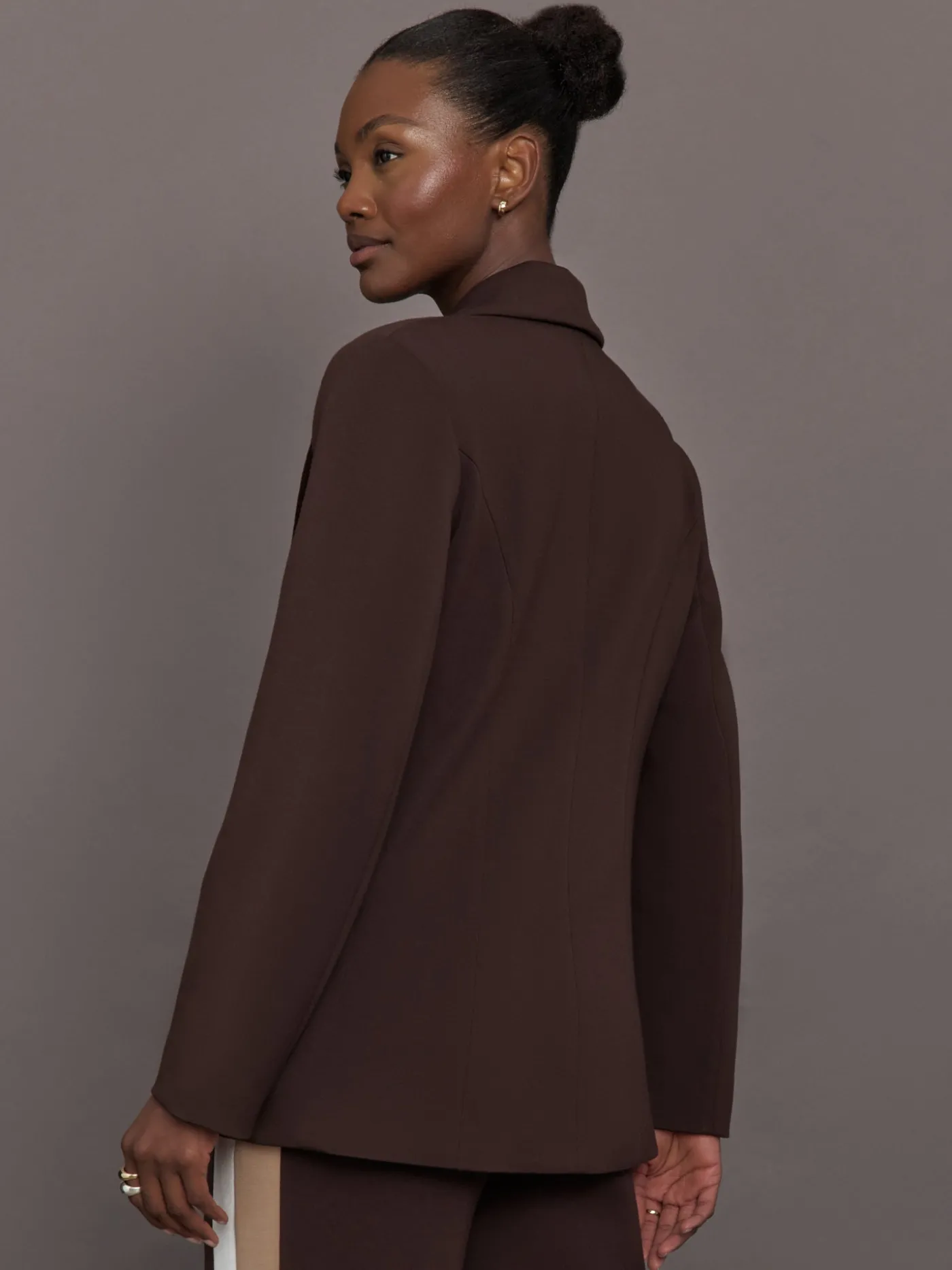 Single Breasted Blazer in Scuba