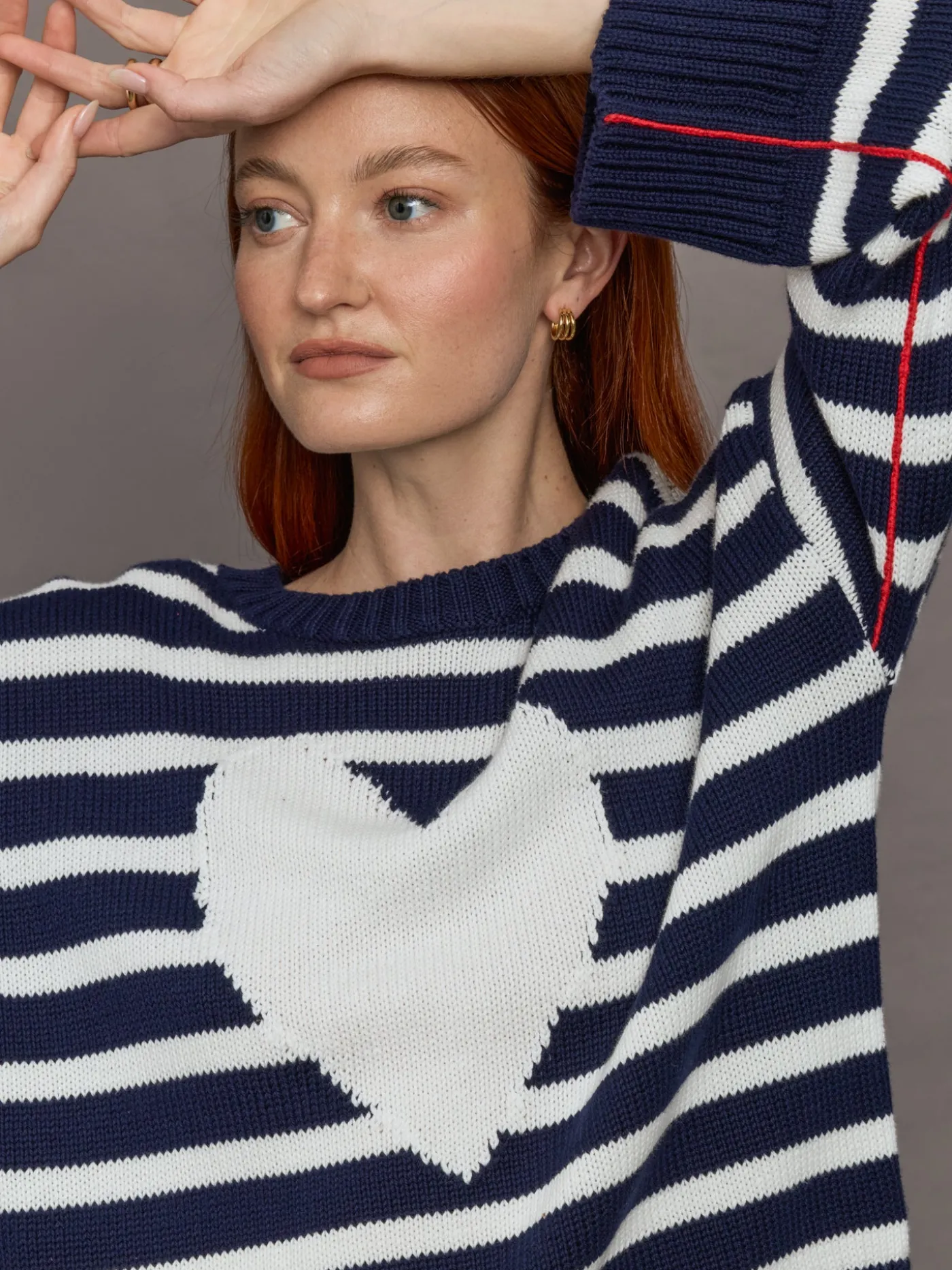 Summer Imperfect Heart Sweater