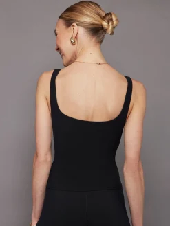 Wide Scoop Bra Tank in Melt